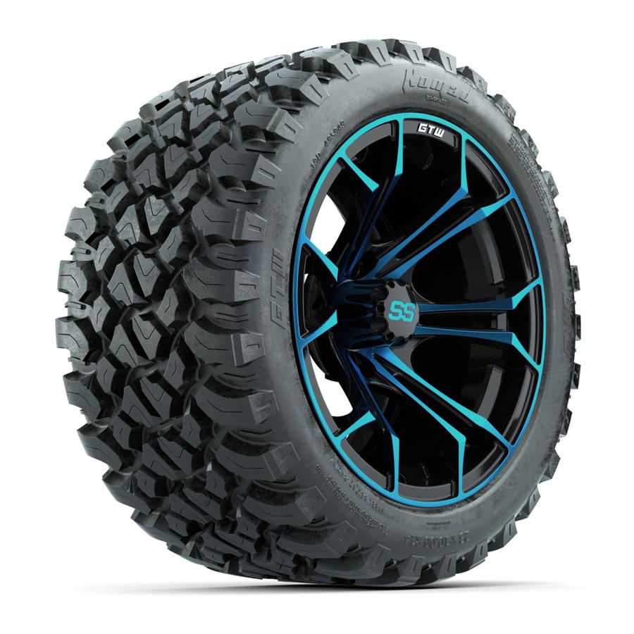GTW SPYDER BLUE AND BLACK SET W/ All Terrain NOMAND Tires