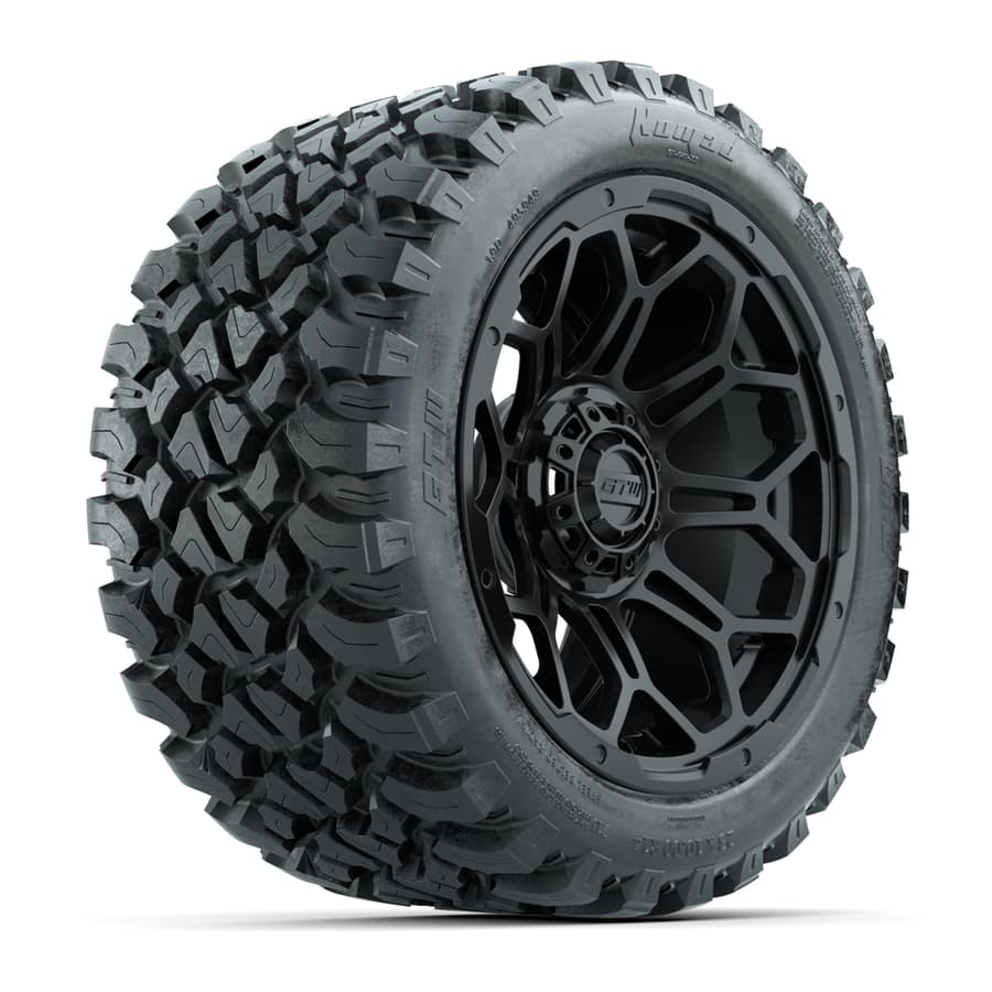 GTW Black Bravo Wheels w/ GTW Nomad All-Terrain Tires