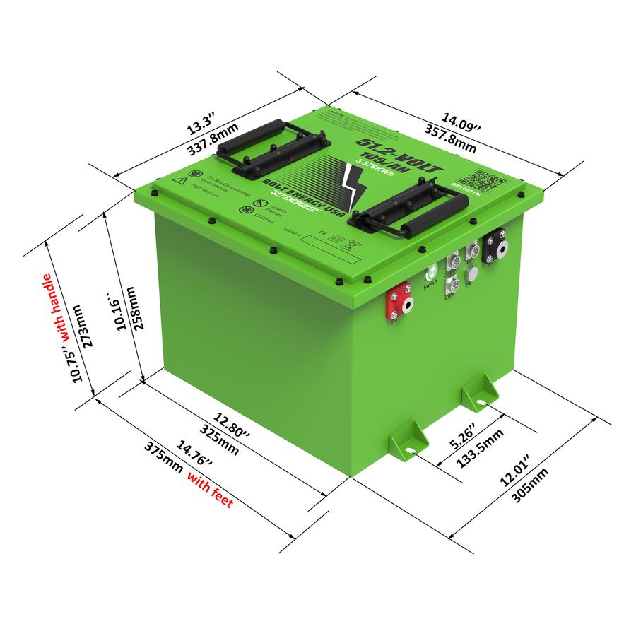 BOLT ENERGY USA 105AH LITHIUM BATTERY